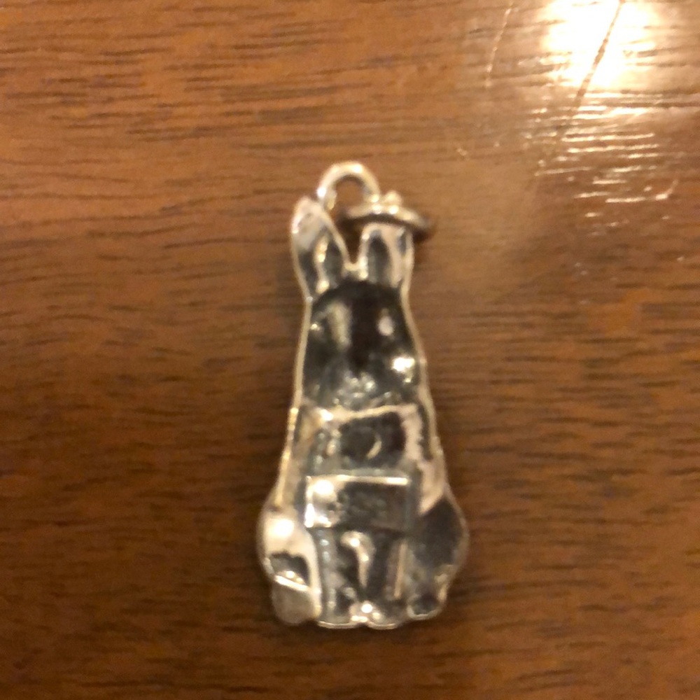 Silver Bunny charm - Picture 3 of 3